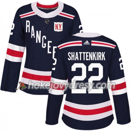 Dámské Hokejový Dres New York Rangers Kevin Shattenkirk 22 2018 Winter Classic Adidas Modrá Authentic